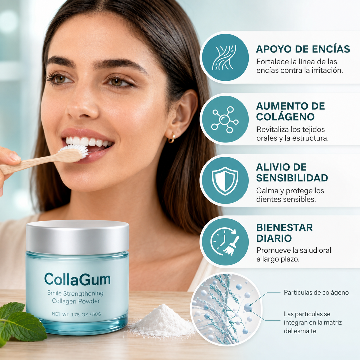 Polvo Dental de Colágeno Colla Gum